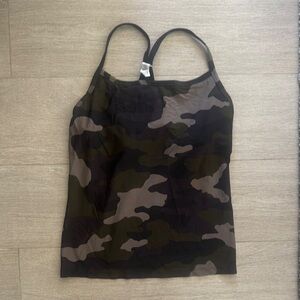 Aerie Black and Green Fitted Camisole